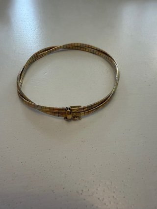 Pulsera Oro 18 k . Tres colores