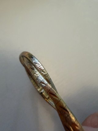 Pulsera Oro 18 k . Tres colores
