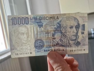 Banconota 10000 Lire Italia Volta