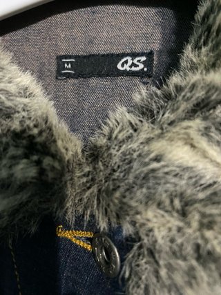 Chaqueta vaquera QS T38 con pelo