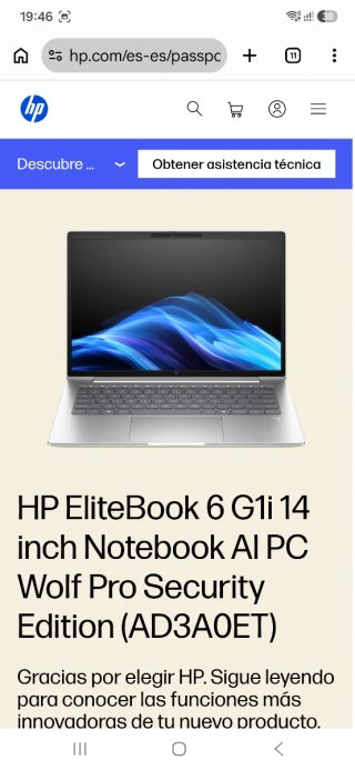 HP Elitebook 6G1i 14 Portátil Nuevo