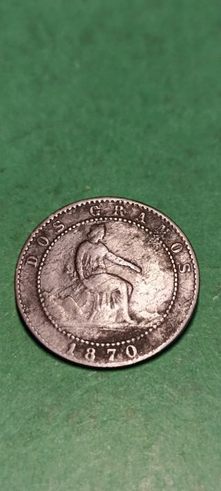 2 Céntimos 1870.