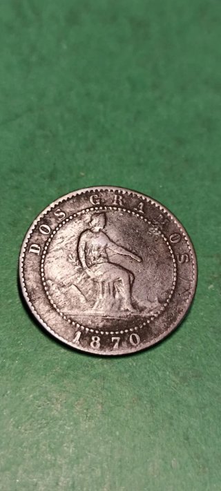 2 Céntimos 1870.