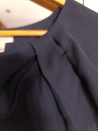 Vestido Sfera S Negro y Azul Marino