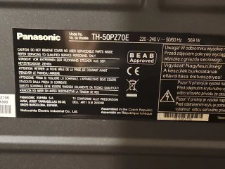 TV Plasma Viera Panasonic 50 Negra