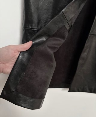 Falda Zara efecto piel negra NUEVA