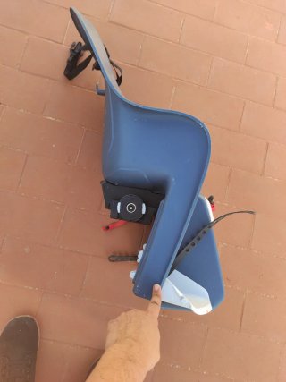 Silla bici para niños azul