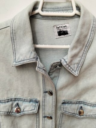 Cazadora vaquera croped Lefties Talla M