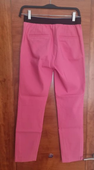 Pantalón vestir Zara rosa fucsia T.XS