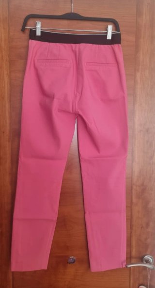 Pantalón vestir Zara rosa fucsia T.XS