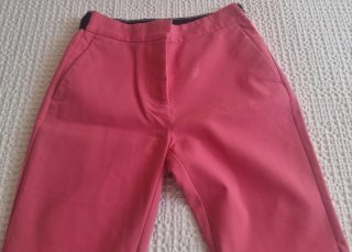 Pantalón vestir Zara rosa fucsia T.XS