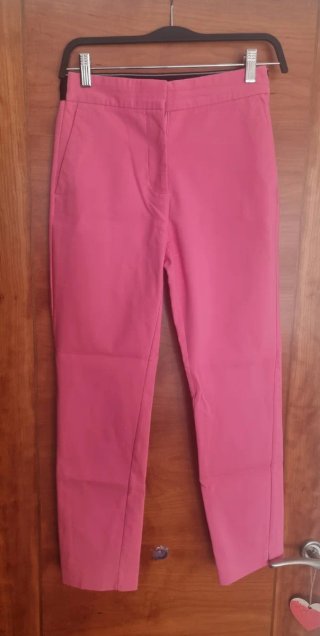 Pantalón vestir Zara rosa fucsia T.XS