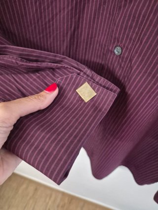 Camicia Uomo Hugo Boss Viola Taglia 43