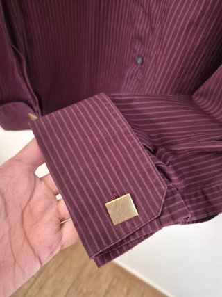 Camicia Uomo Hugo Boss Viola Taglia 43