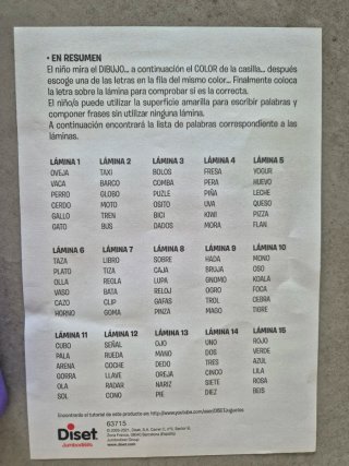 Juego Yo Aprendo a leer Diset