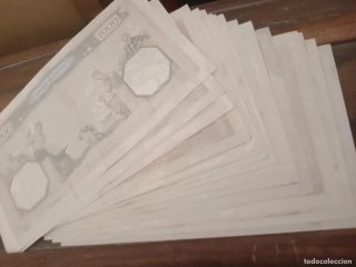 17 Billetes 1000 Francos Francia Gran Formato