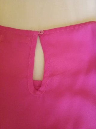 Blusa Vintage sin mangas fucsia