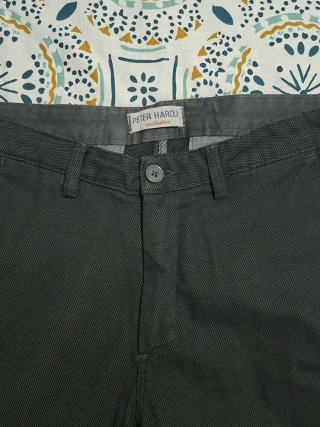 Pantaloni uomo lungo blu in cotone