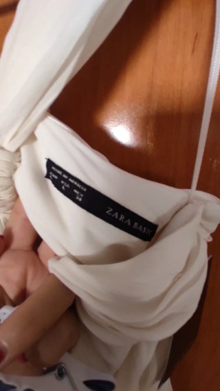 Vestido Zara Blanco