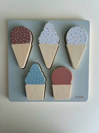 Puzzle de helados de madera Flexa