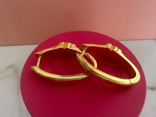 Pendientes Aro Tous Icon Color Onix oro