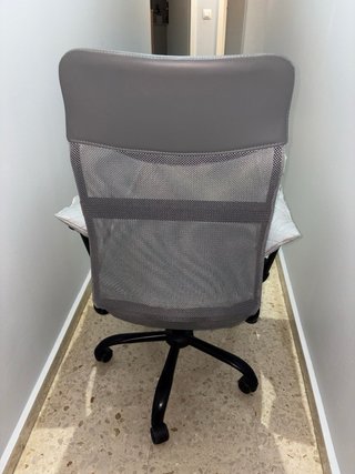 Silla de Oficina Ergonómica Billum Malla Gris