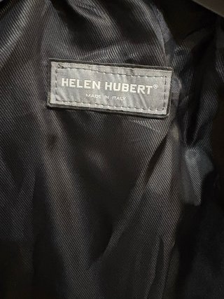 Giacca blazer HELEN HUBERT vera pelle vintage