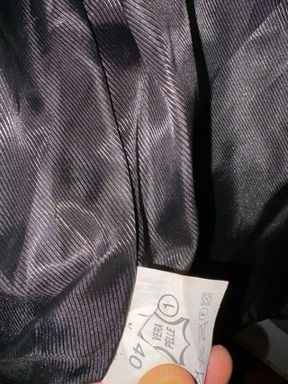 Giacca blazer HELEN HUBERT vera pelle vintage