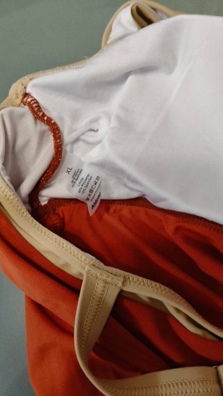 Tankini cute XXL/ XXL  en teja y Beige