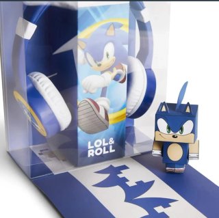 Auriculares Sonic con figura y pegatinas
