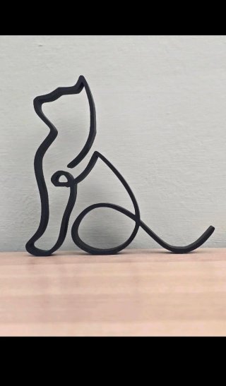 Figura Gato Minimalista