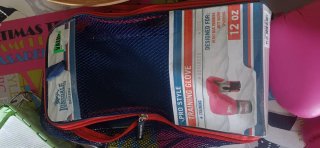 Guantes de boxeo Lonsdale rosa y gris