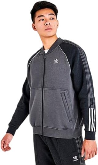 Chaqueta Adidas Originals SST Fleece Gris/Negra