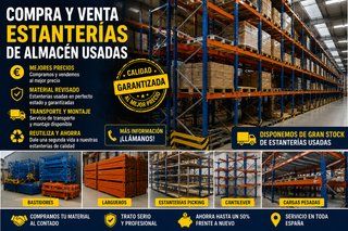 Estanterías de Almacén Usadas