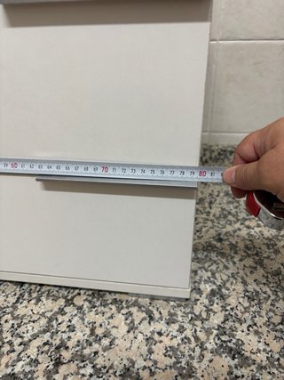3 Muebles de baño blanco y plateado
