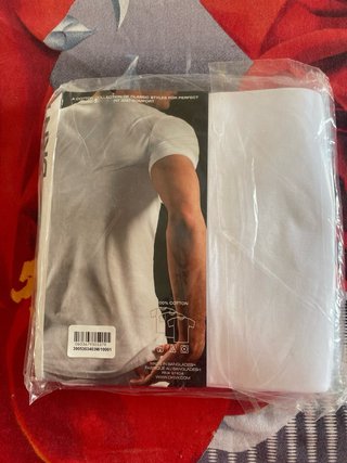 Lote 3 Camisetas DKNY Blancas Cuello Redondo Talla