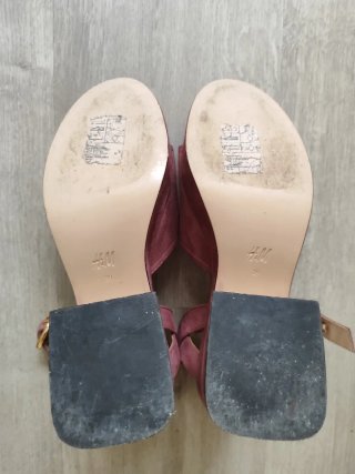 Sandalias de tacón con plataforma rosa · H&M · 39