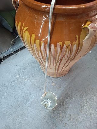 Tinaja antigua cerámica vidriada