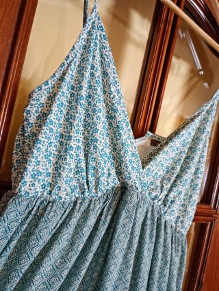 Vestido Largo Estampado Easy Wear Talla L