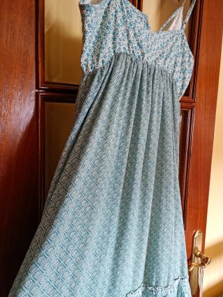 Vestido Largo Estampado Easy Wear Talla L