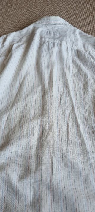 Camisa Lino Levi's Blanca Rayas