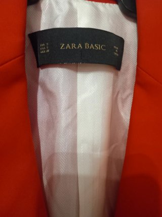 Blazer Zara Rojo Talla M