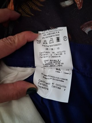 3 Pantalones de Trabajo Talla 48 Azul