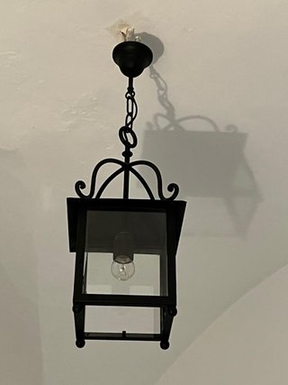 Lámpara de techo de hierro forjado