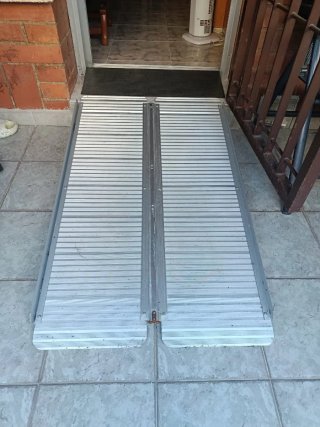 Rampa Aluminio Portátil Plegable Silla Ruedas
