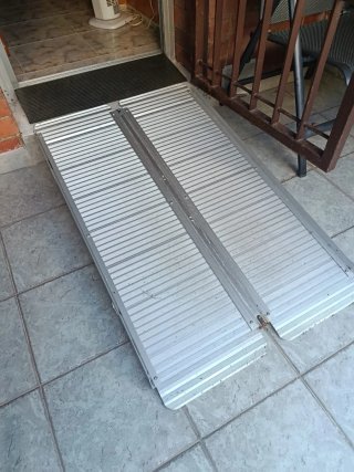 Rampa Aluminio Portátil Plegable Silla Ruedas
