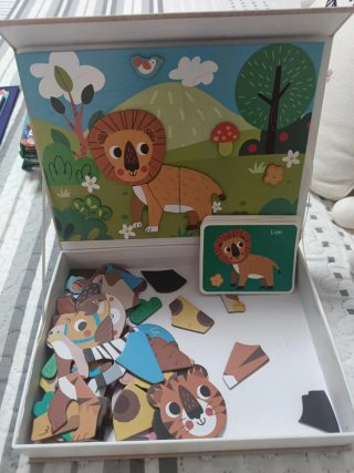 Juego Magnético Mundo Diver Animales 81 Piezas