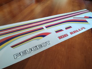 106 S1 Rallye Peugeot - kit autocolantes adesivos