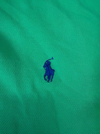 Polo Ralph Lauren Verde Talla M Custom Fit