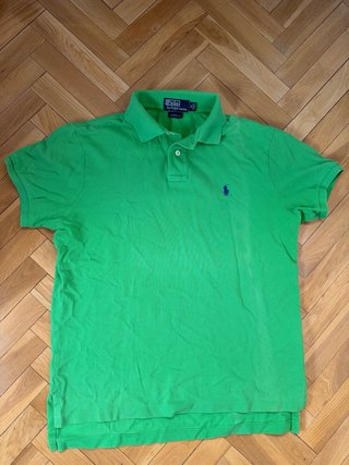 Polo Ralph Lauren Verde Talla M Custom Fit